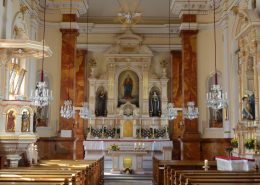 Lukasmesse in der Klosterkapelle der Franziskanerinnen von der christlichen Liebe