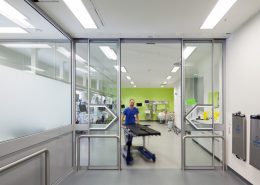 Das ist ein Foto vom 2016 frtig gestellten Operationsbereich im Franziskus Spital Margareten.